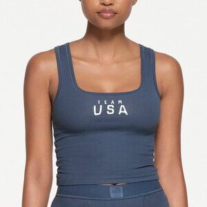 SKIMS Soft Lounge Tank Team USA Navy XXS